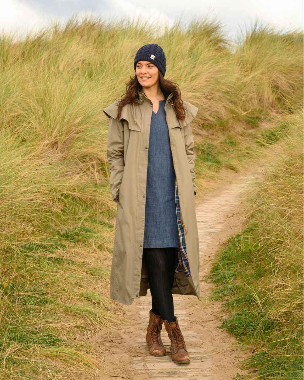 Lighthouse Outback Full Length Ladies Waterproof Raincoat - Image 21