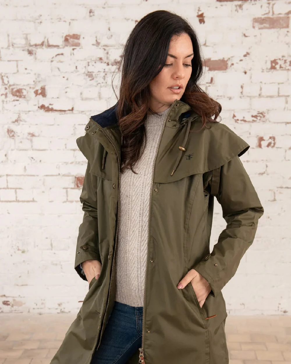 Lighthouse Outrider 3/4 Length Ladies Waterproof Raincoat - Image 20