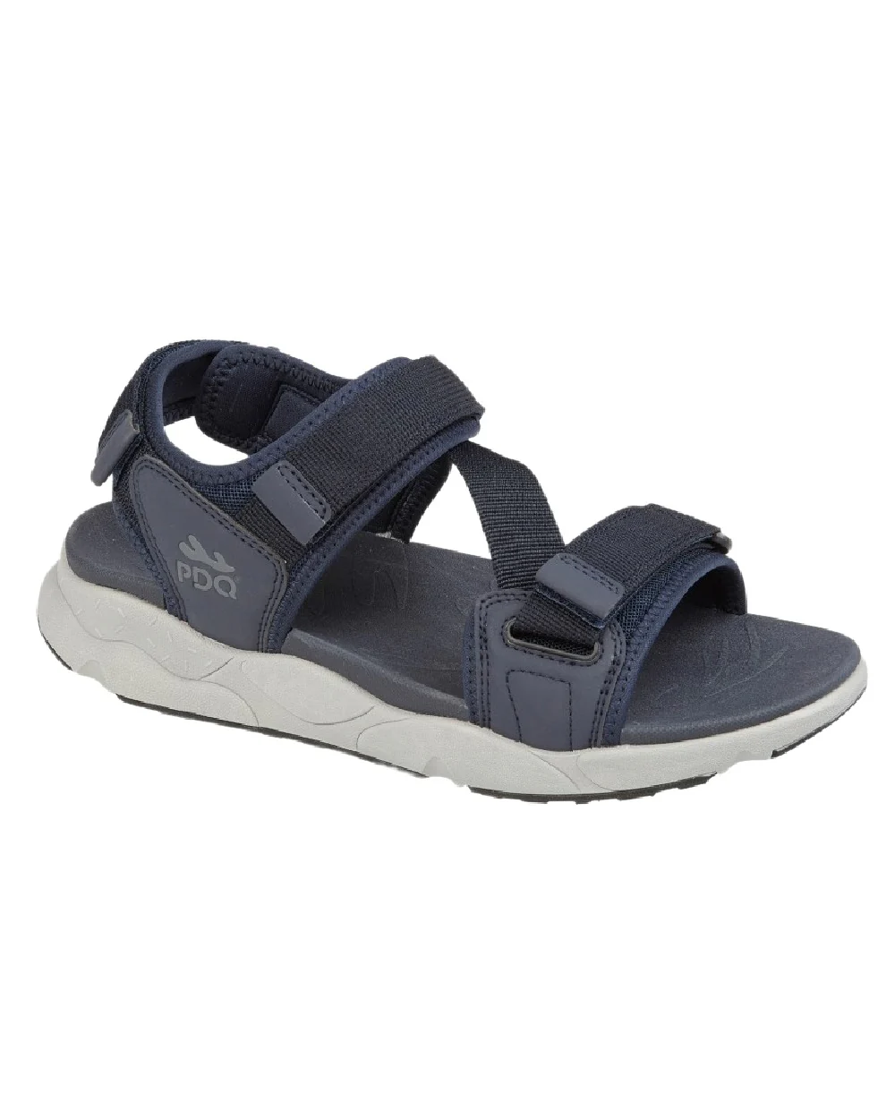 PDQ Mens Webbed Triple Touch Fastening Sports Sandals - Image 3