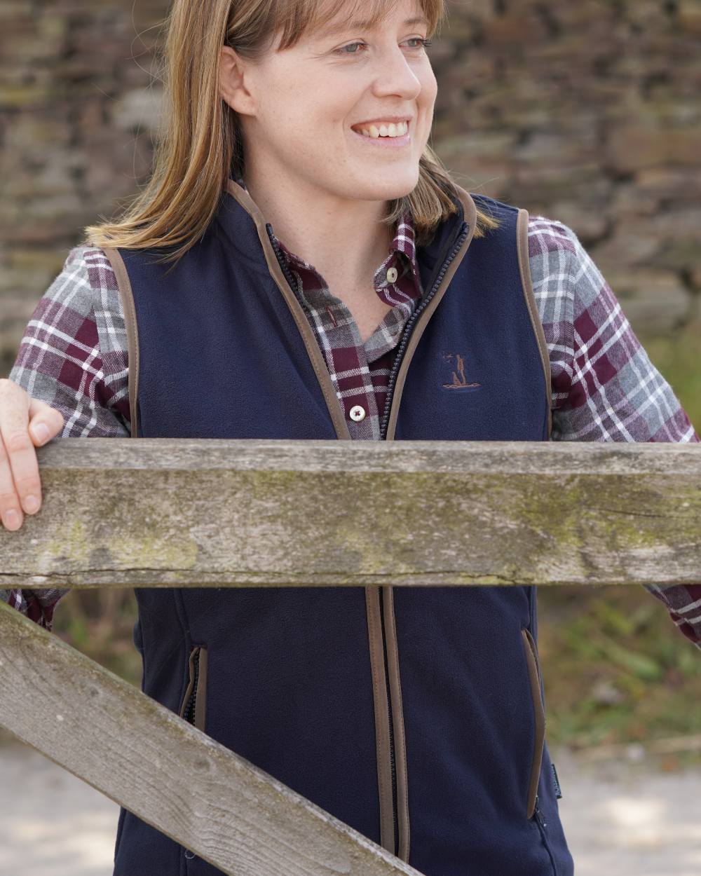 Percussion Ladies Scotland Fleece Gilet - Image 2