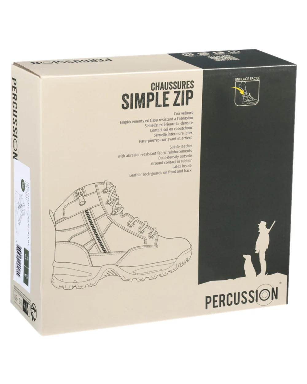 Percussion Mens Megatech EVO 6'' One Zip Shoes - Image 3