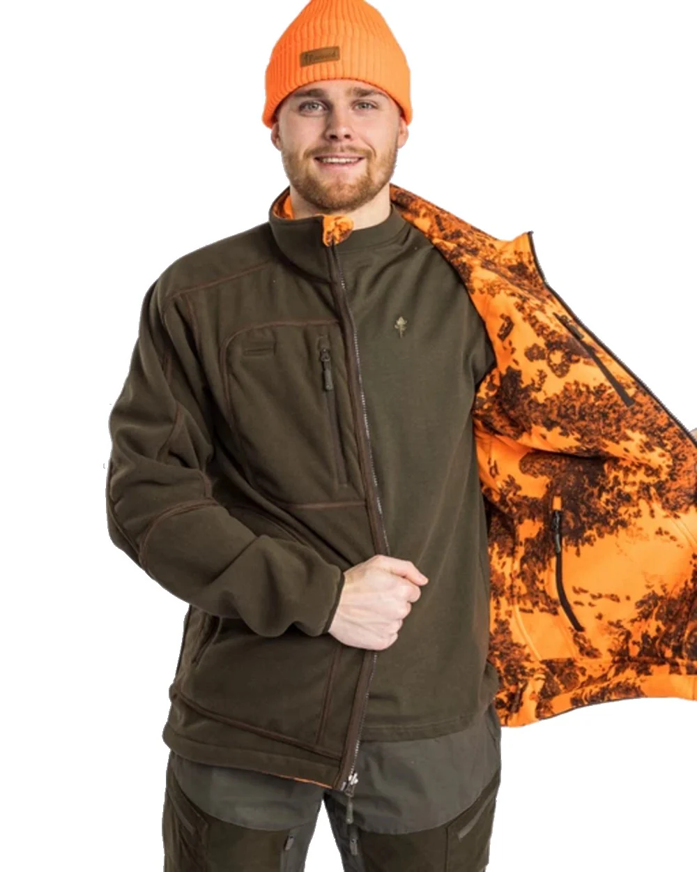 Pinewood Furudal Reversible Camou Fleece Jacket - Image 8