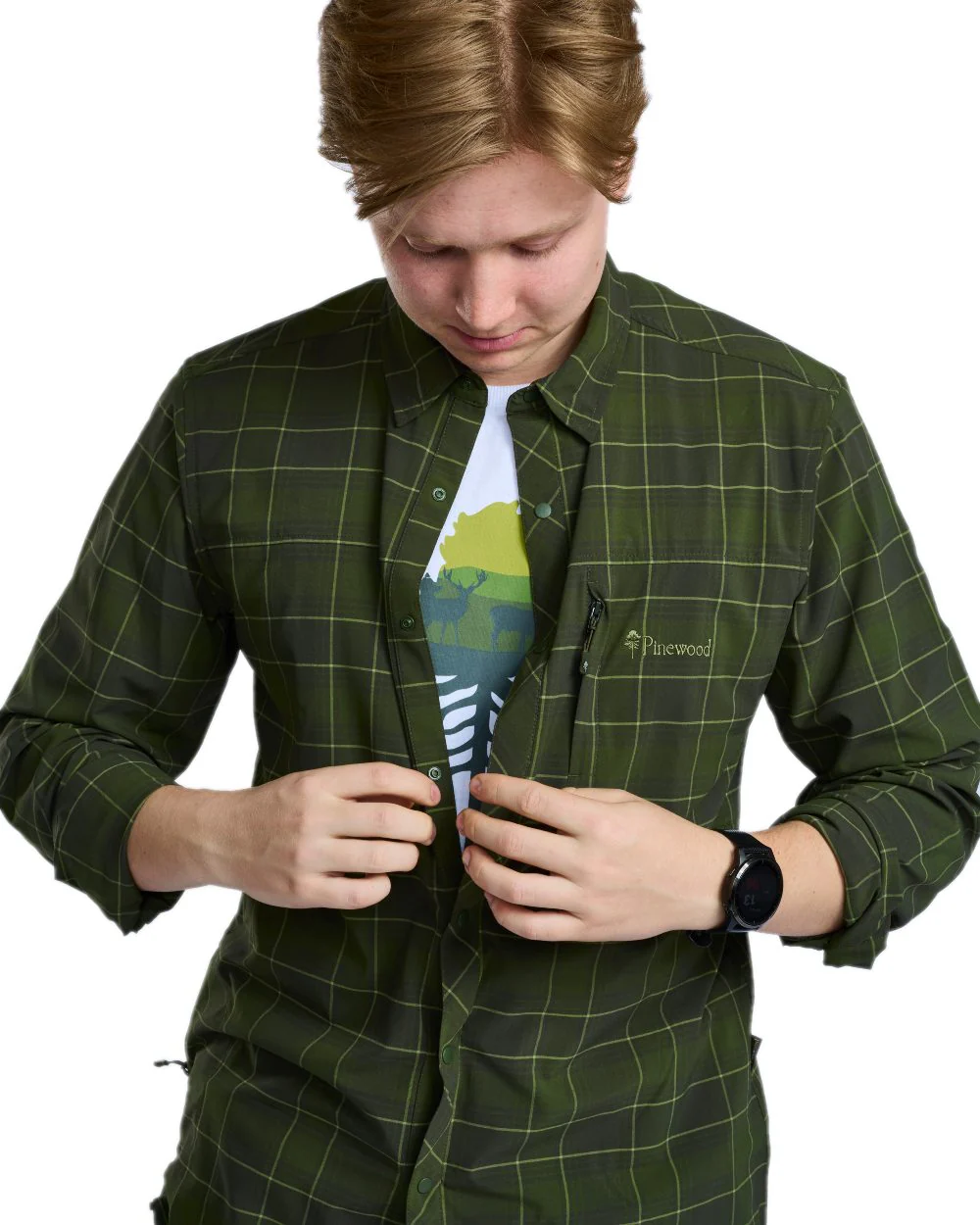 Pinewood Mens Abisko Trekking Long Sleeve Shirt - Image 10