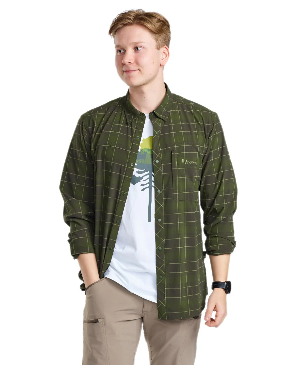 Pinewood Mens Abisko Trekking Long Sleeve Shirt - Image 2