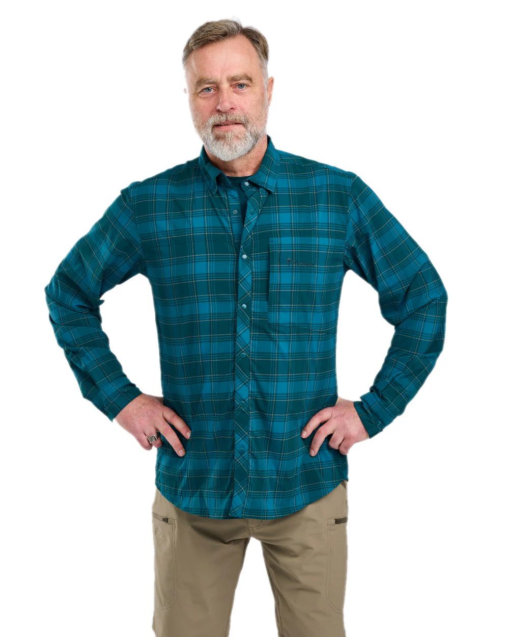 Pinewood Mens Abisko Trekking Long Sleeve Shirt - Image 5