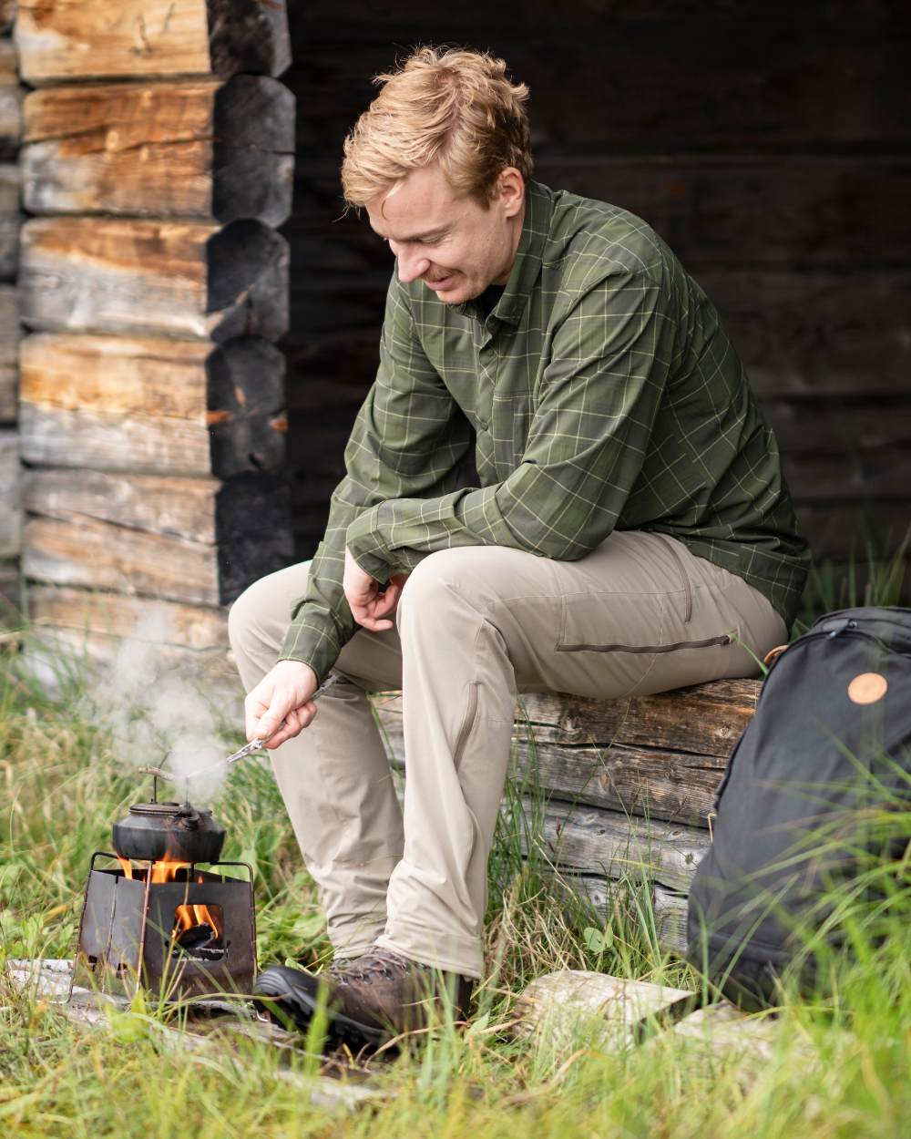 Pinewood Mens Abisko Trekking Long Sleeve Shirt - Image 6