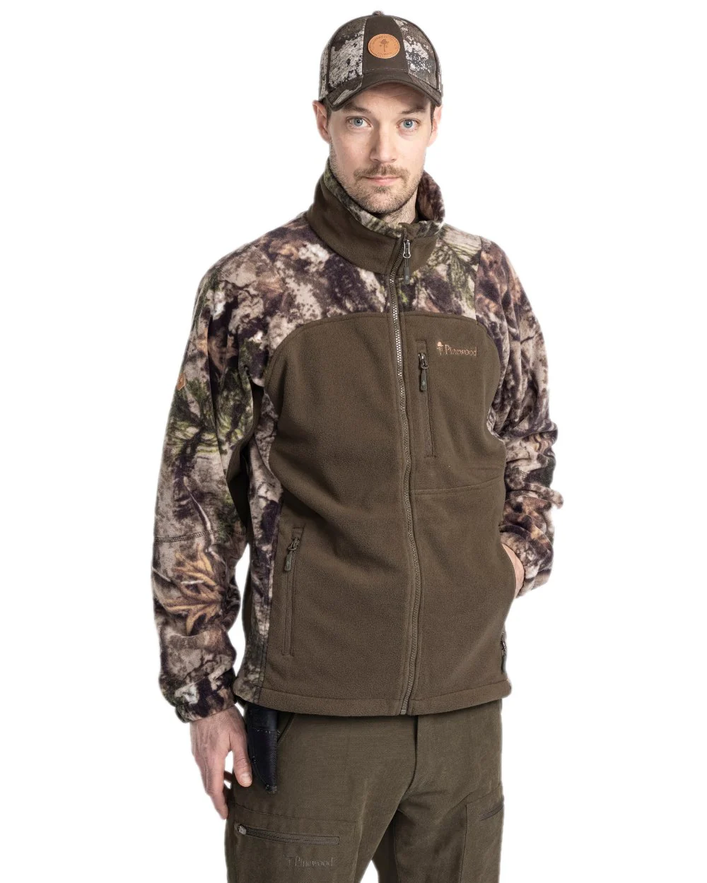 Pinewood Mens Furudal Hunters Camou Fleece Jacket - Image 2