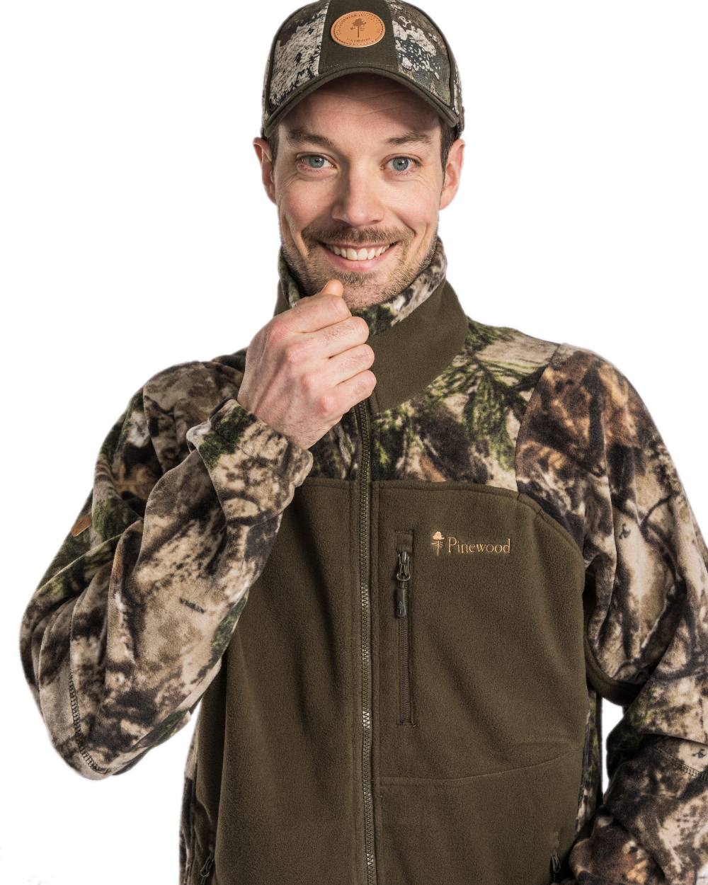 Pinewood Mens Furudal Hunters Camou Fleece Jacket - Image 3