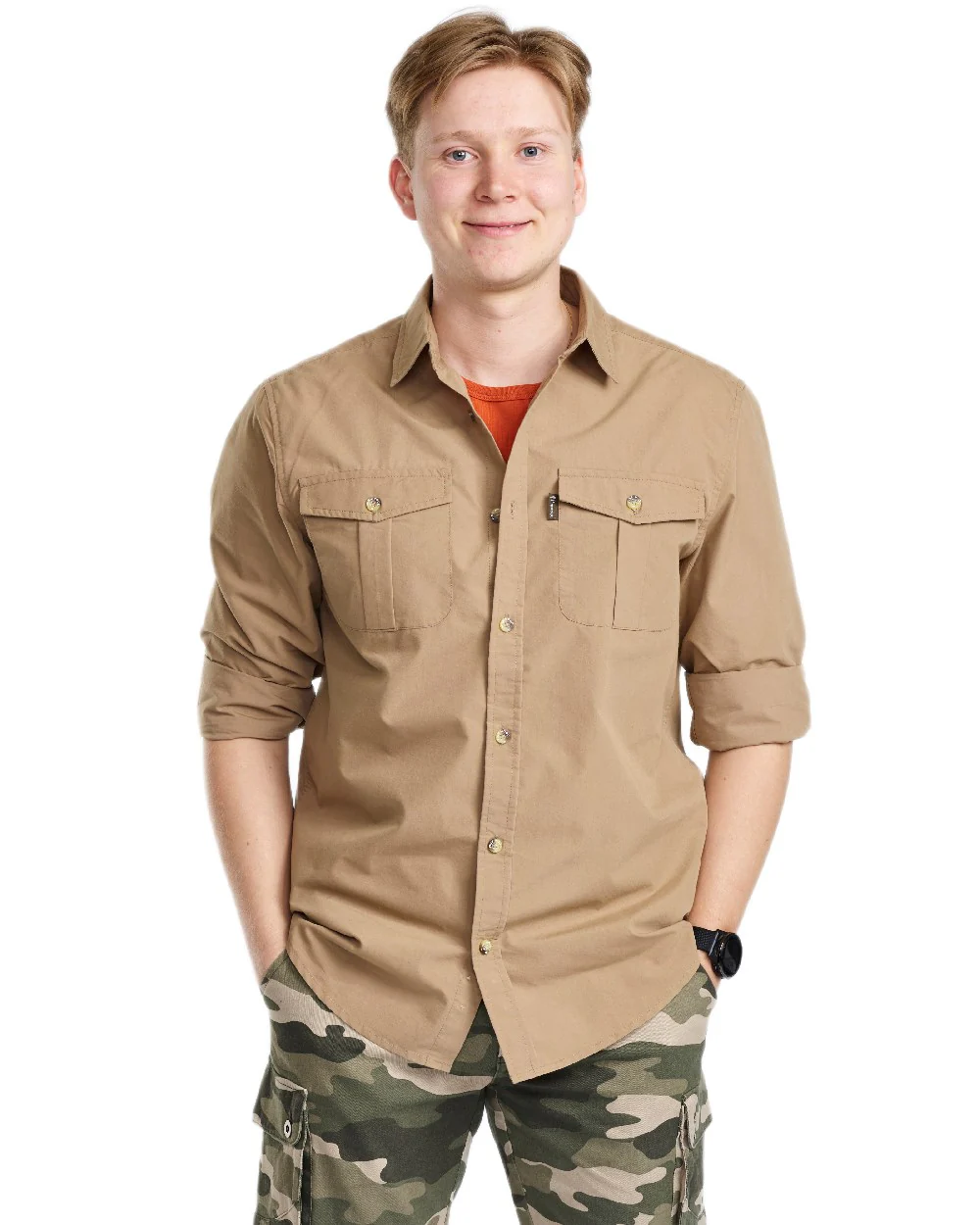 Pinewood Mens Safari Long Sleeve Shirt - Image 16