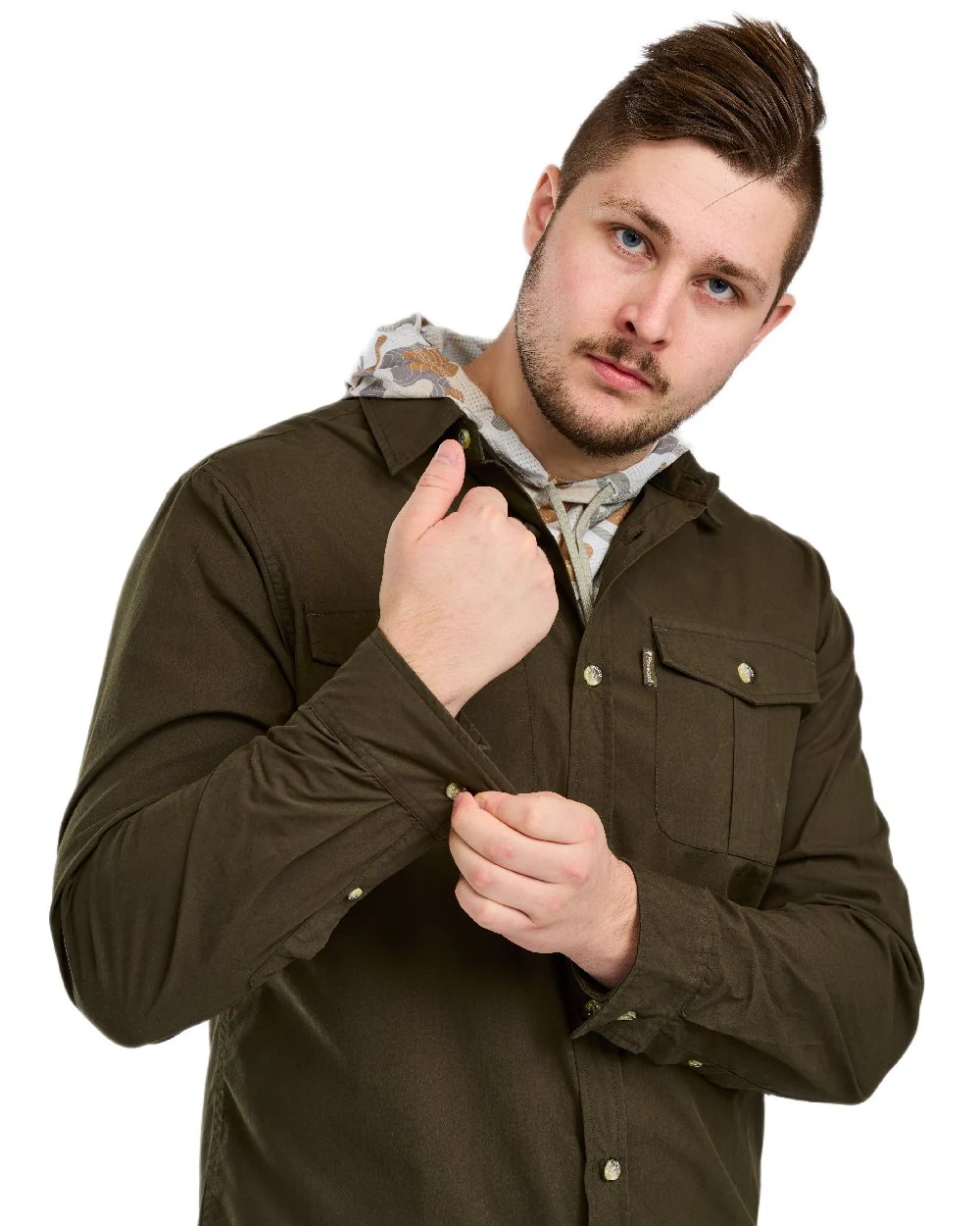 Pinewood Mens Safari Long Sleeve Shirt - Image 8