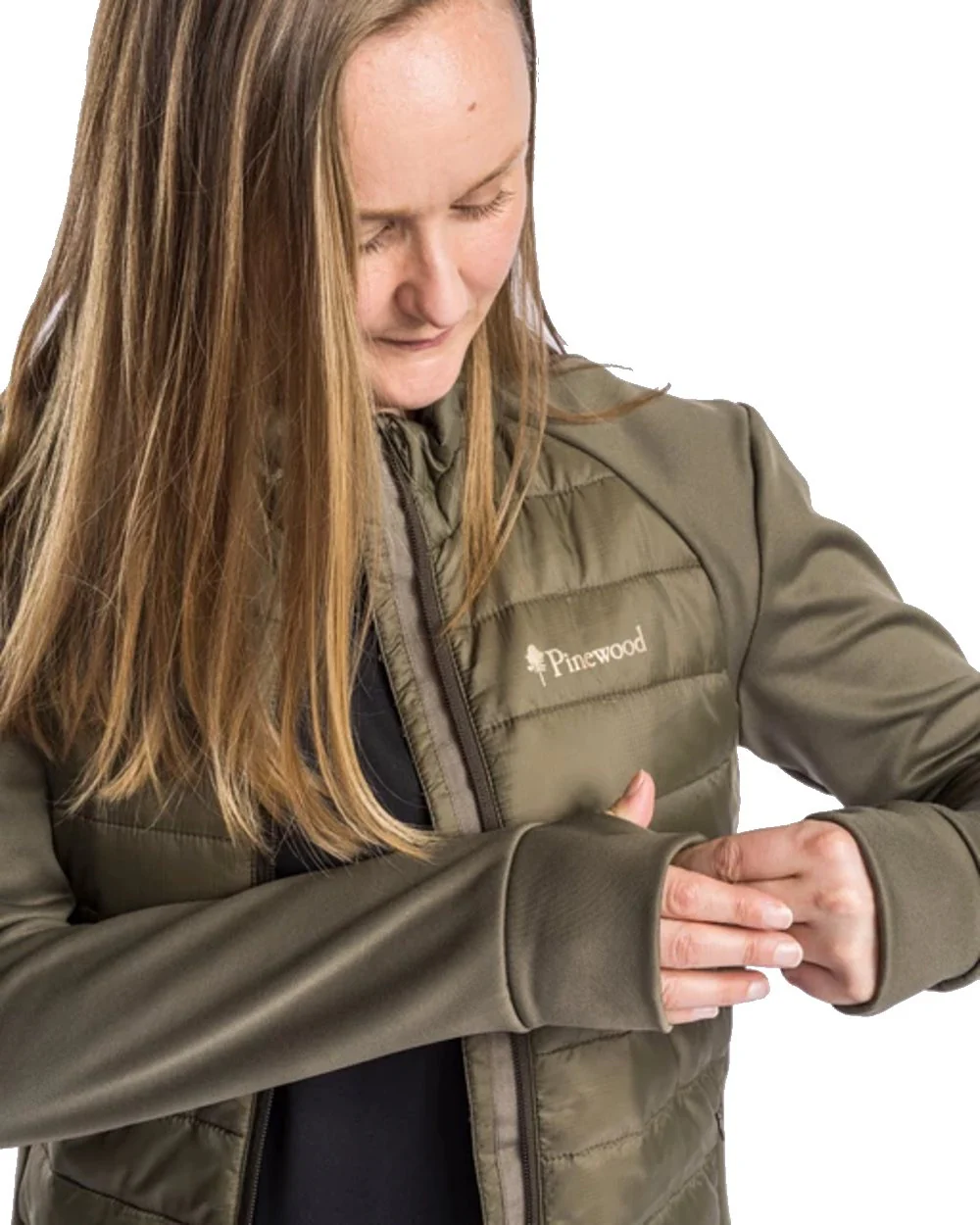 Pinewood Womens Finnveden Hybrid Power Fleece Jacket - Image 3