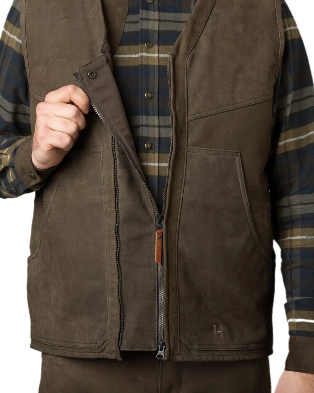 Harkila Pro Hunter Leather Waistcoat - Image 11