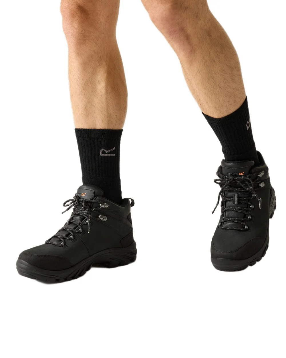 Regatta Mens Burrell Leather Waterproof Vibram Walking Boots - Image 2