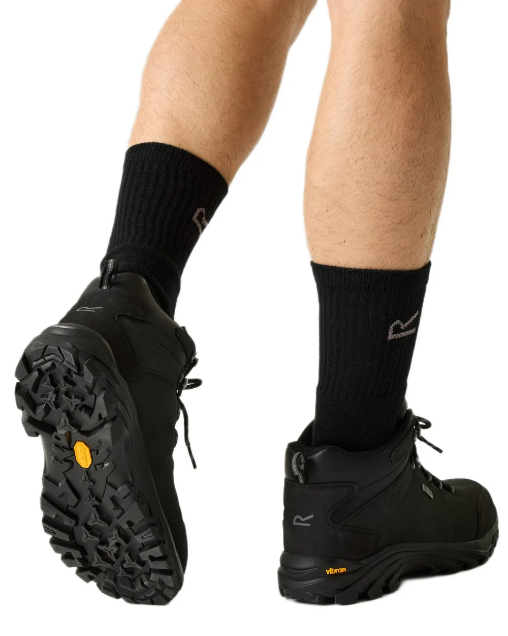 Regatta Mens Burrell Leather Waterproof Vibram Walking Boots - Image 3