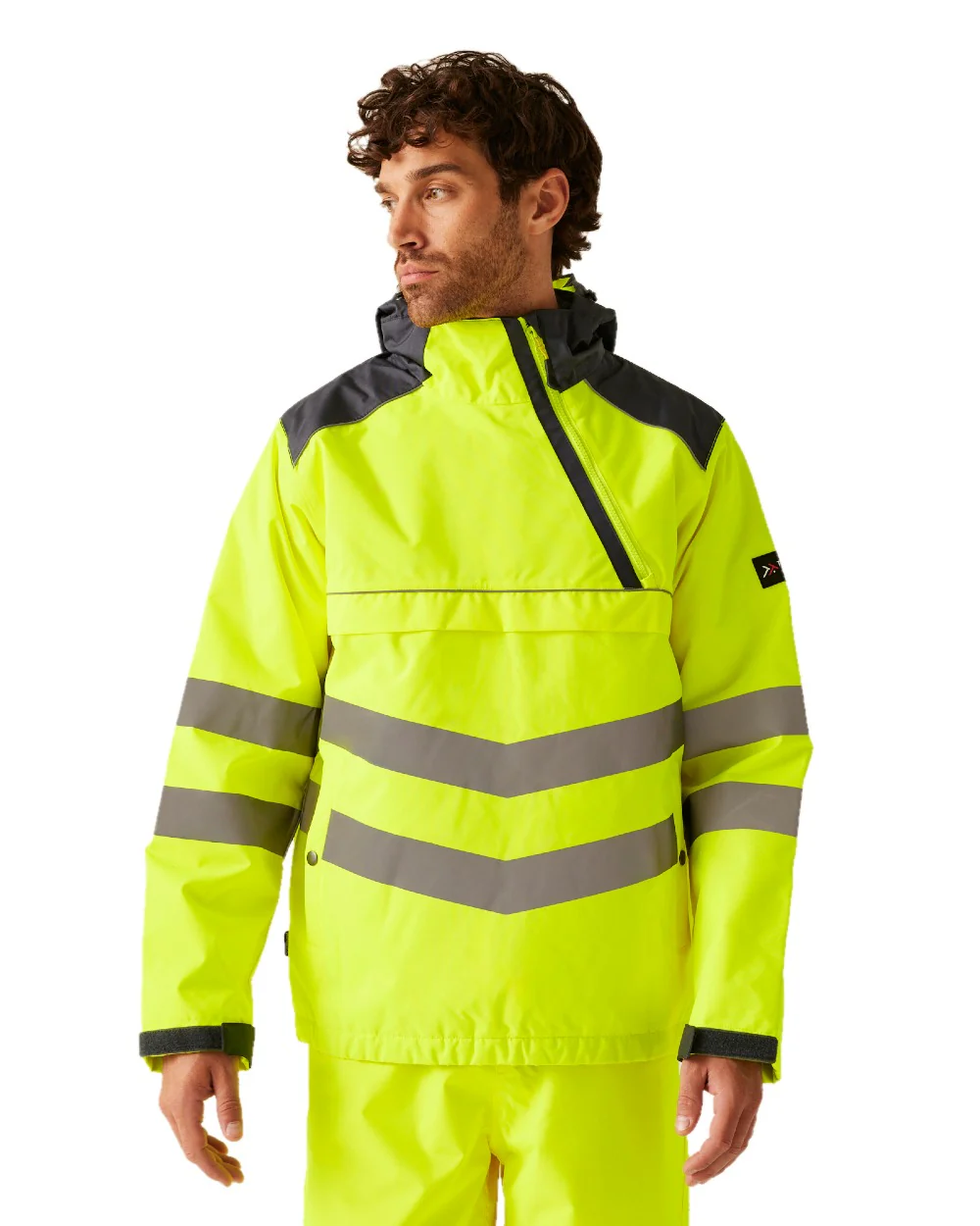 Regatta Professional Mens Hi-Vis Waterproof Reflective Overhead Bomber Jacket - Image 12