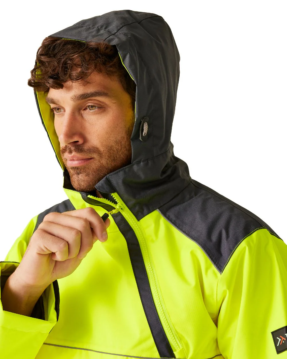 Regatta Professional Mens Hi-Vis Waterproof Reflective Overhead Bomber Jacket - Image 14