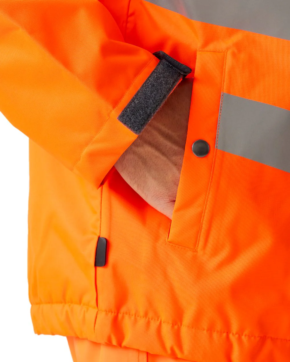 Regatta Professional Mens Hi-Vis Waterproof Reflective Overhead Bomber Jacket - Image 7