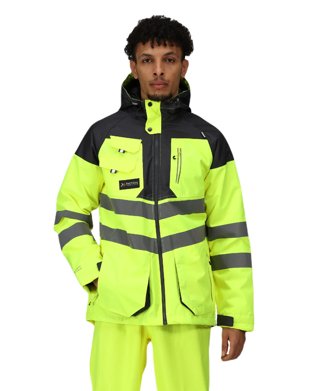 Regatta Professional Mens Hi-Vis Waterproof Reflective Parka Jacket - Image 12