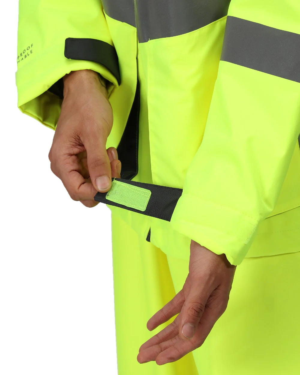 Regatta Professional Mens Hi-Vis Waterproof Reflective Parka Jacket - Image 16