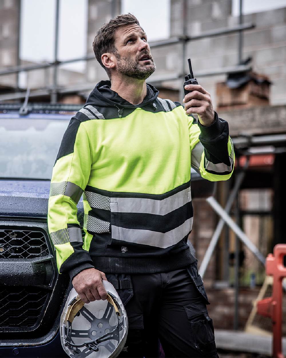 Regatta Professional Mens Hi-Vis X-Pro Hoodie Class 2 - Image 2