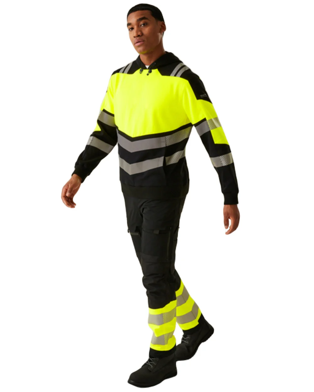 Regatta Professional Mens Hi-Vis X-Pro Hoodie Class 2 - Image 4