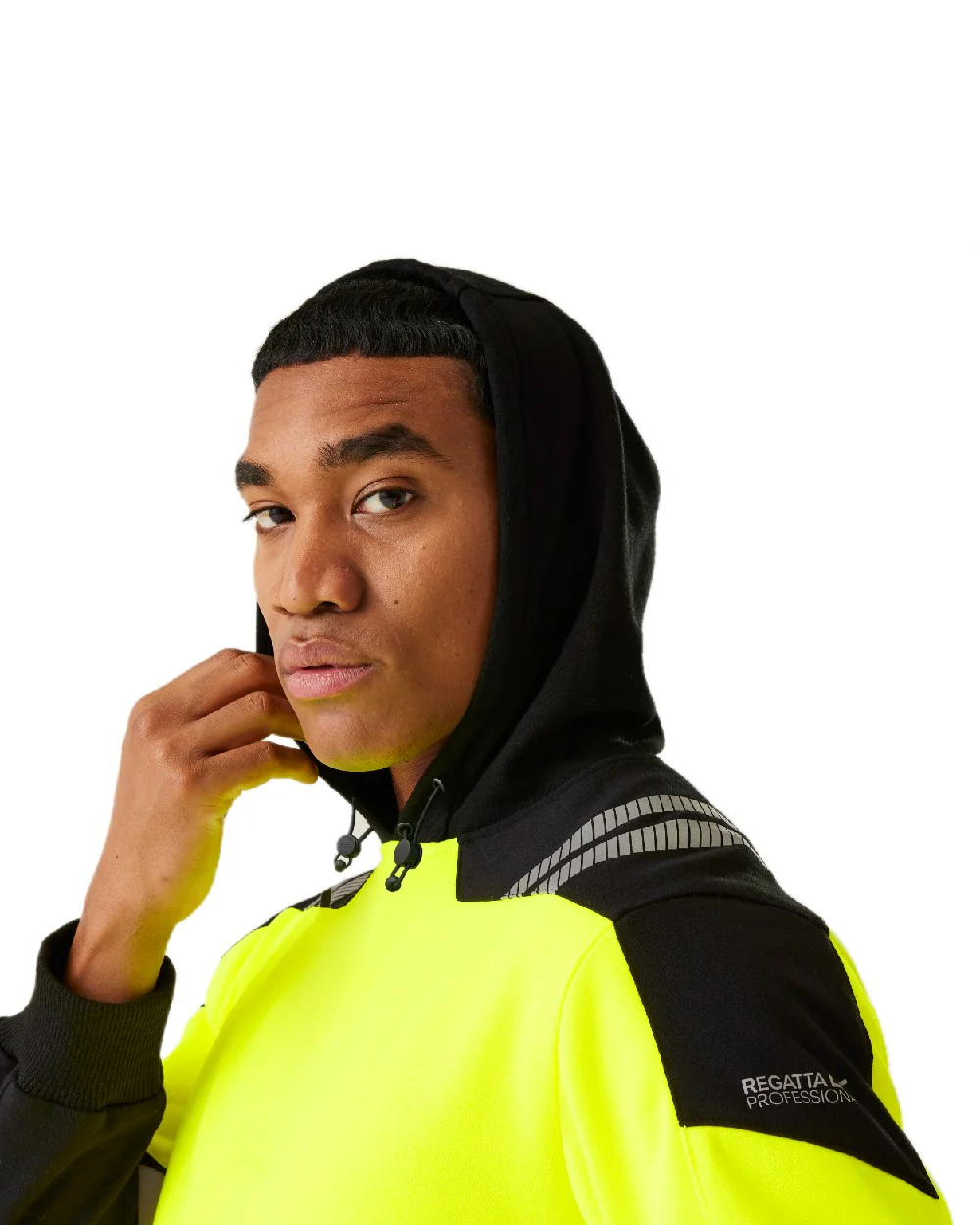 Regatta Professional Mens Hi-Vis X-Pro Hoodie Class 2 - Image 6