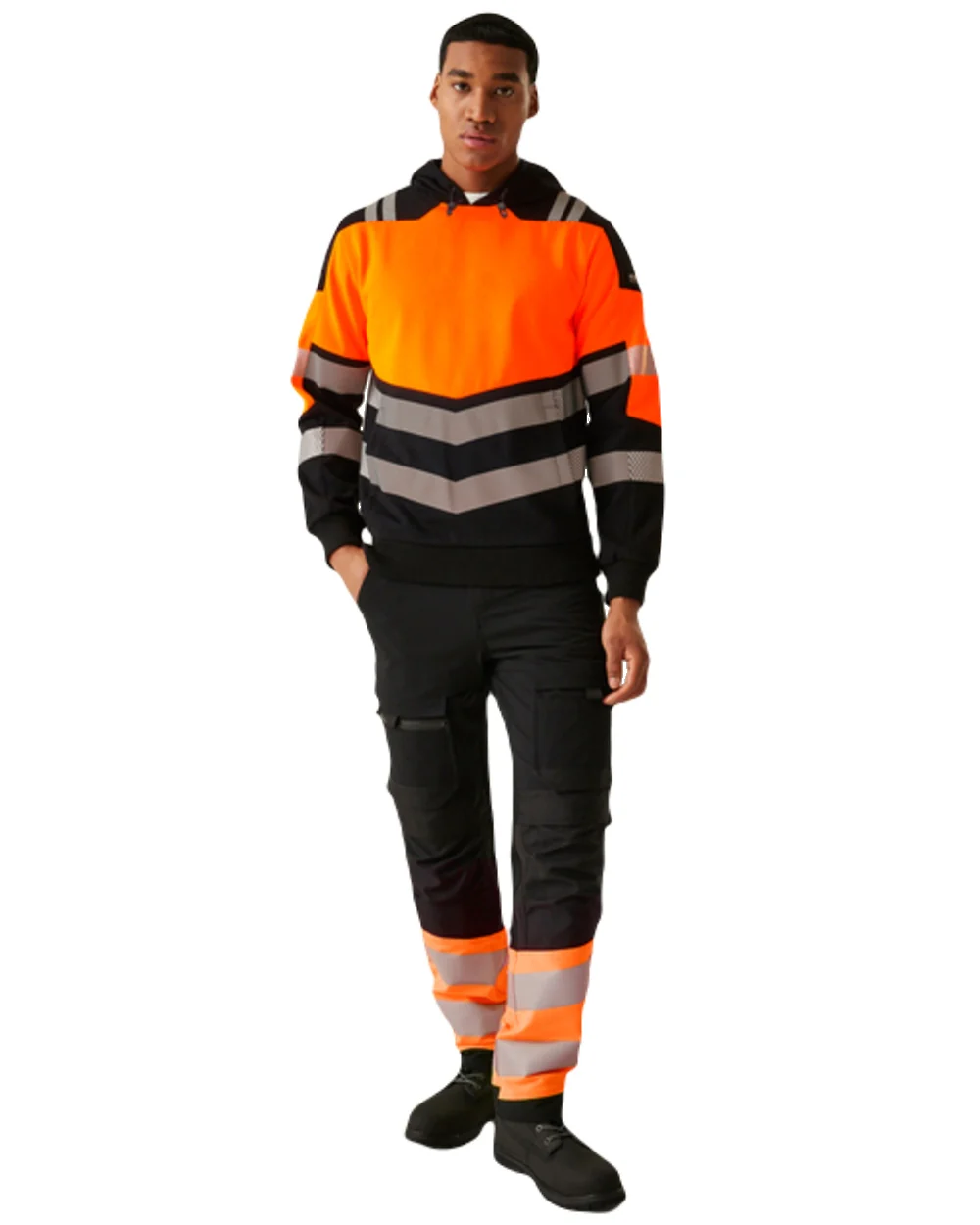 Regatta Professional Mens Hi-Vis X-Pro Hoodie Class 2 - Image 9