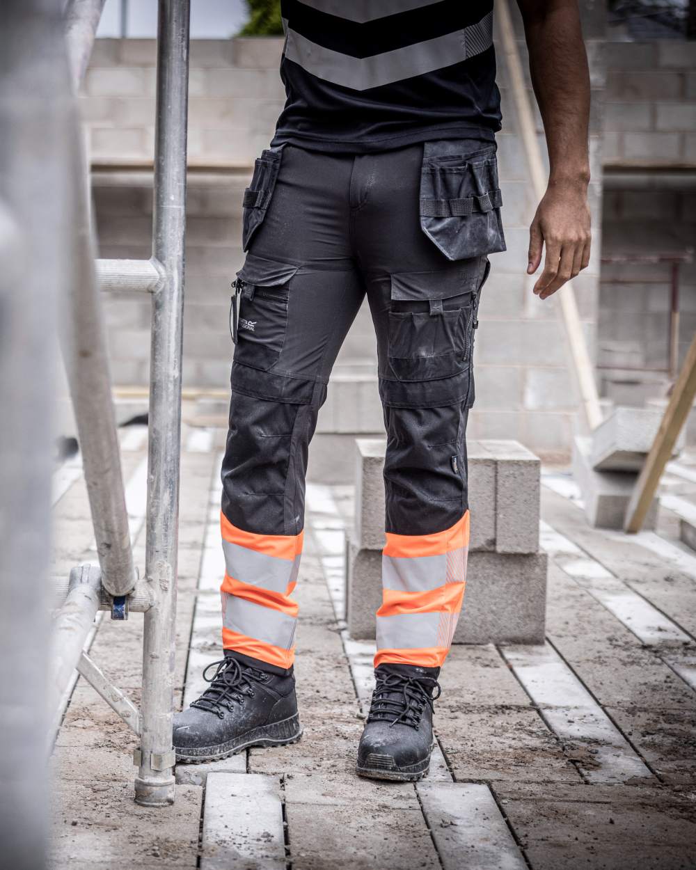 Regatta Professional Mens Hi-Vis X-Pro Stretch Holster Trousers Class 1 - Image 10