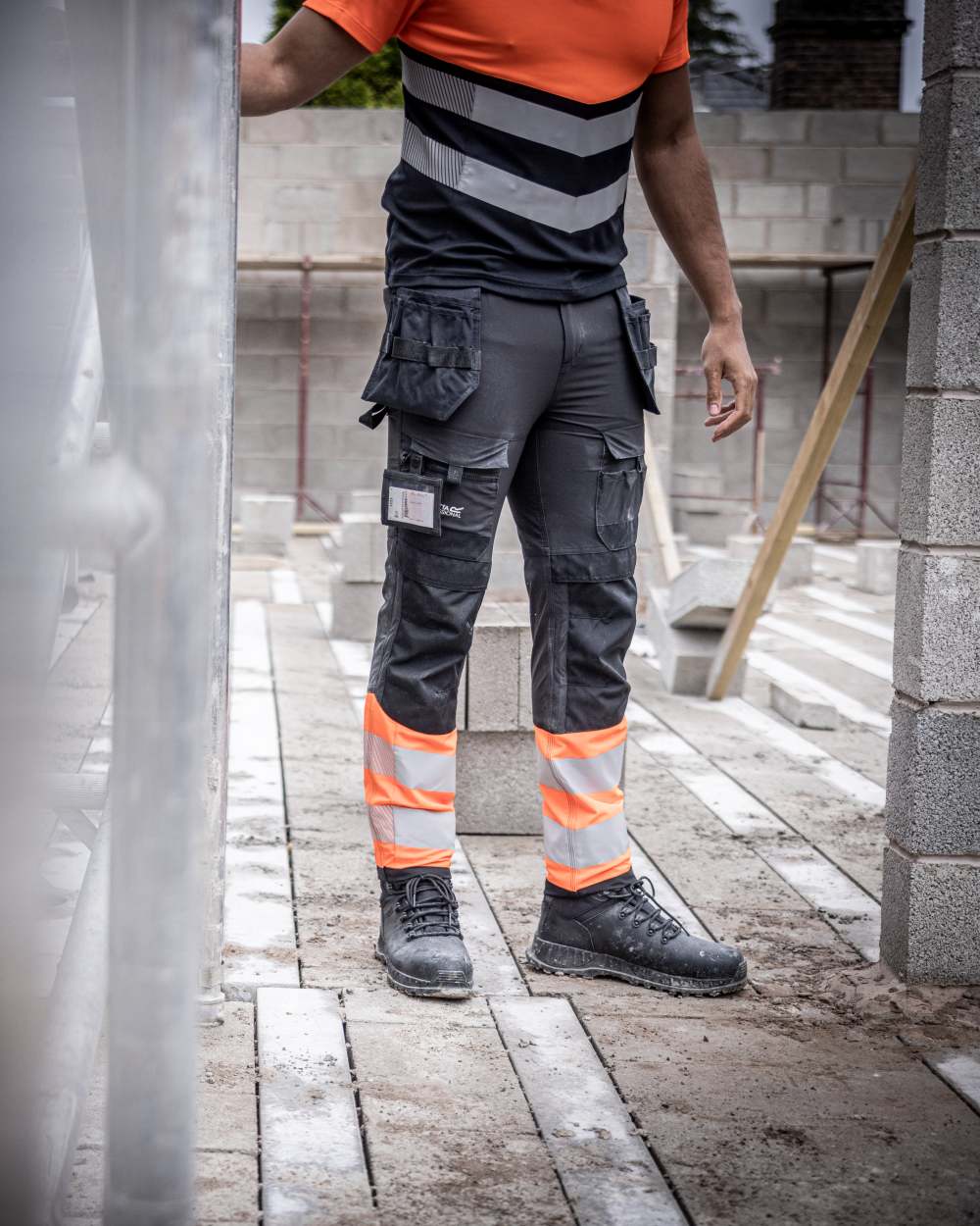 Regatta Professional Mens Hi-Vis X-Pro Stretch Holster Trousers Class 1 - Image 11