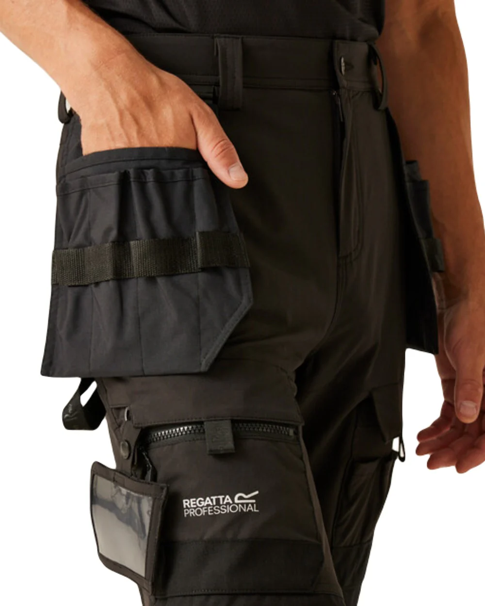 Regatta Professional Mens Hi-Vis X-Pro Stretch Holster Trousers Class 1 - Image 16