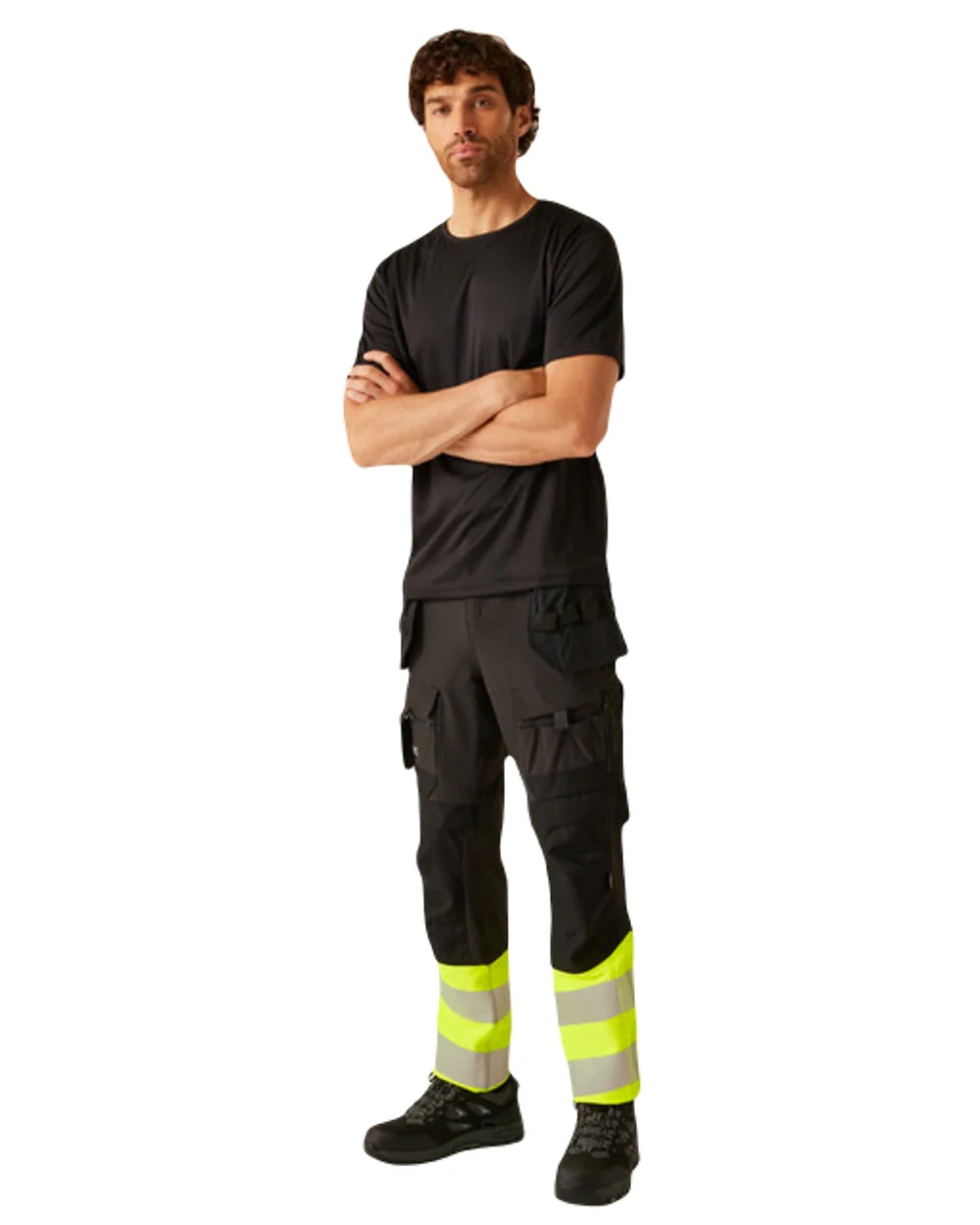 Regatta Professional Mens Hi-Vis X-Pro Stretch Holster Trousers Class 1 - Image 4