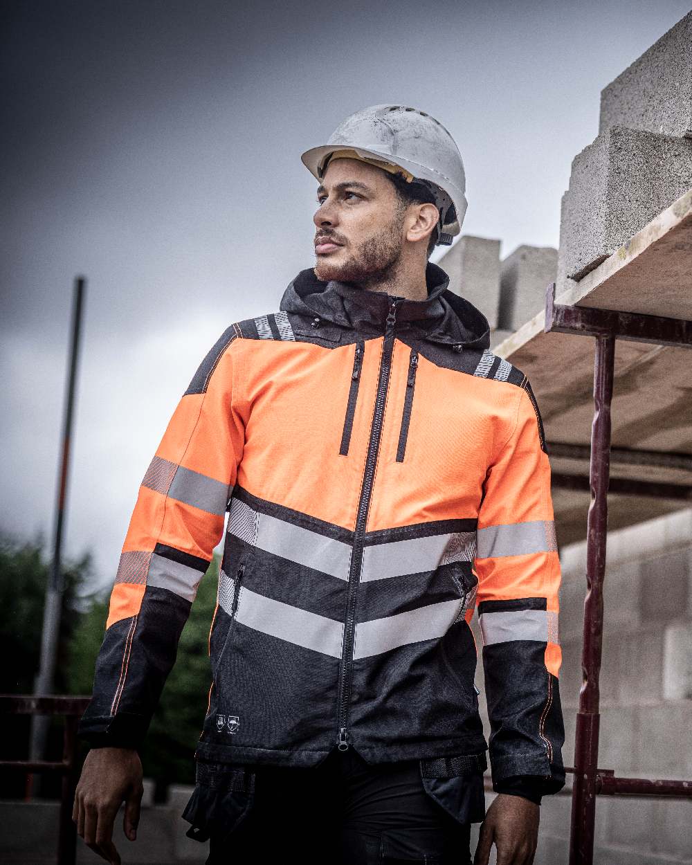Regatta Professional Mens Hi-Vis X-Pro Waterproof Shell Jacket Class 2 - Image 10