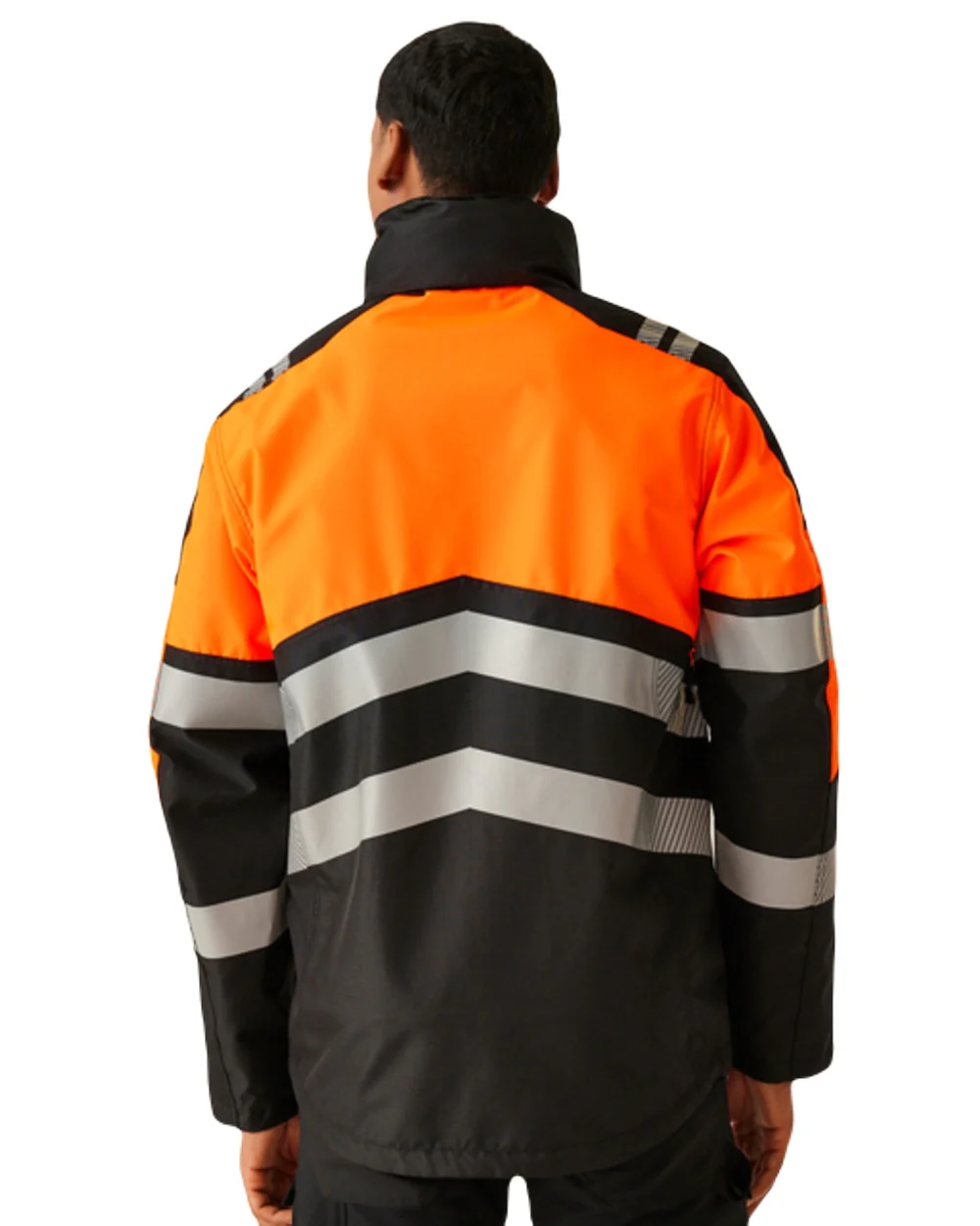Regatta Professional Mens Hi-Vis X-Pro Waterproof Shell Jacket Class 2 - Image 16