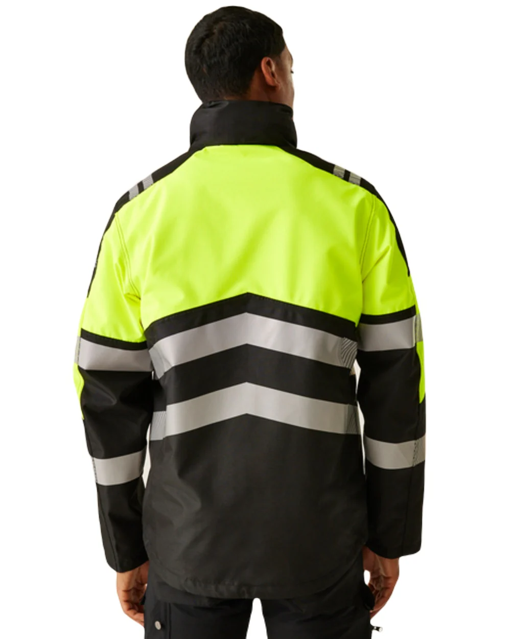 Regatta Professional Mens Hi-Vis X-Pro Waterproof Shell Jacket Class 2 - Image 5