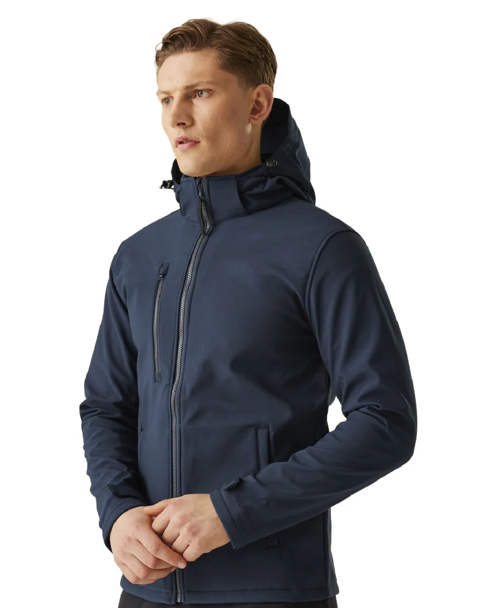 Regatta Professional Mens Venturer 3 Layer Printable Hooded Softshell Jacket - Image 10
