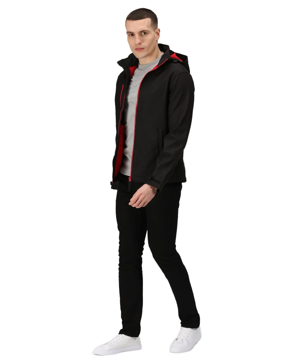 Regatta Professional Mens Venturer 3 Layer Printable Hooded Softshell Jacket - Image 16
