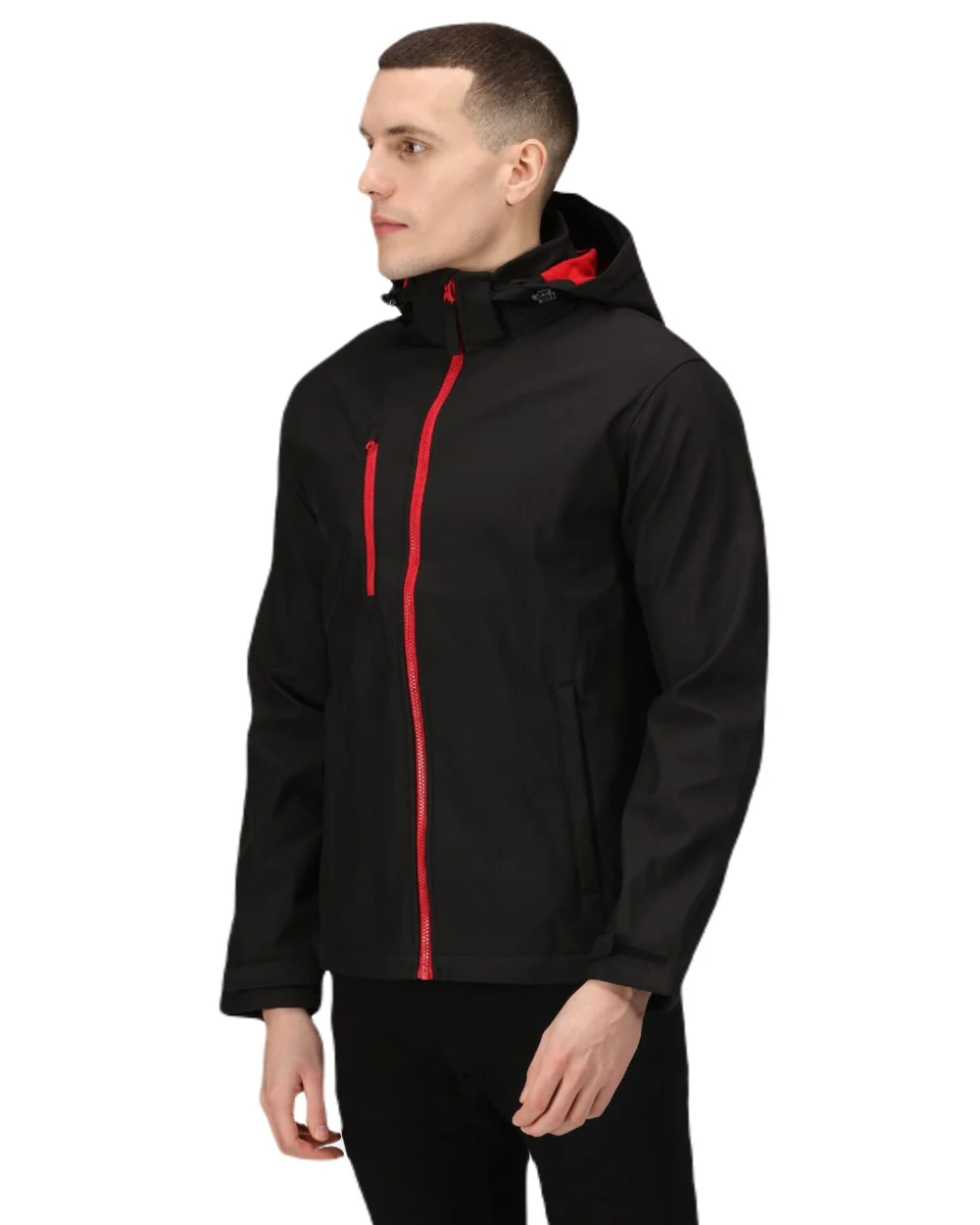 Regatta Professional Mens Venturer 3 Layer Printable Hooded Softshell Jacket - Image 17
