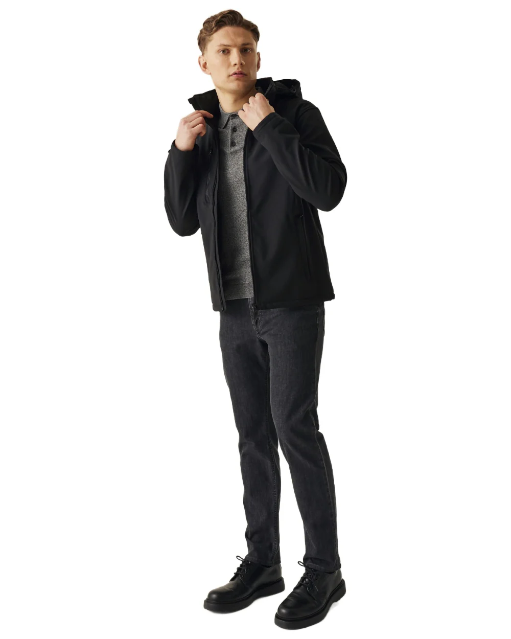Regatta Professional Mens Venturer 3 Layer Printable Hooded Softshell Jacket - Image 25