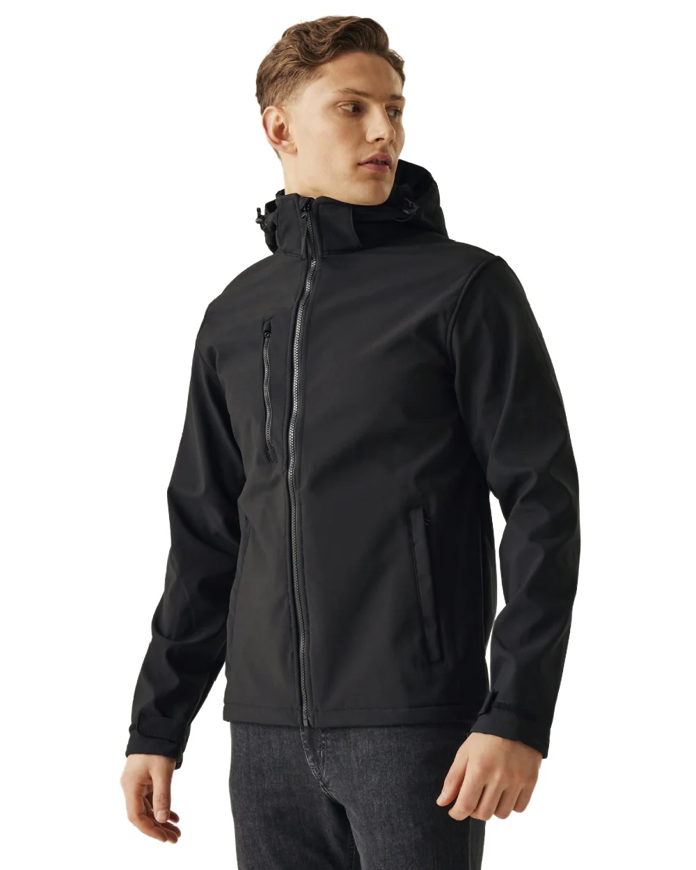 Regatta Professional Mens Venturer 3 Layer Printable Hooded Softshell Jacket - Image 26