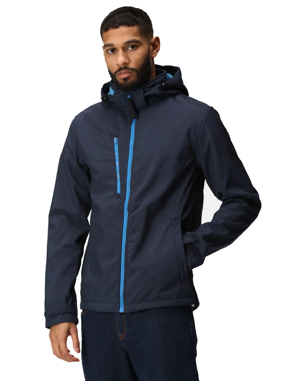 Regatta Professional Mens Venturer 3 Layer Printable Hooded Softshell Jacket - Image 31