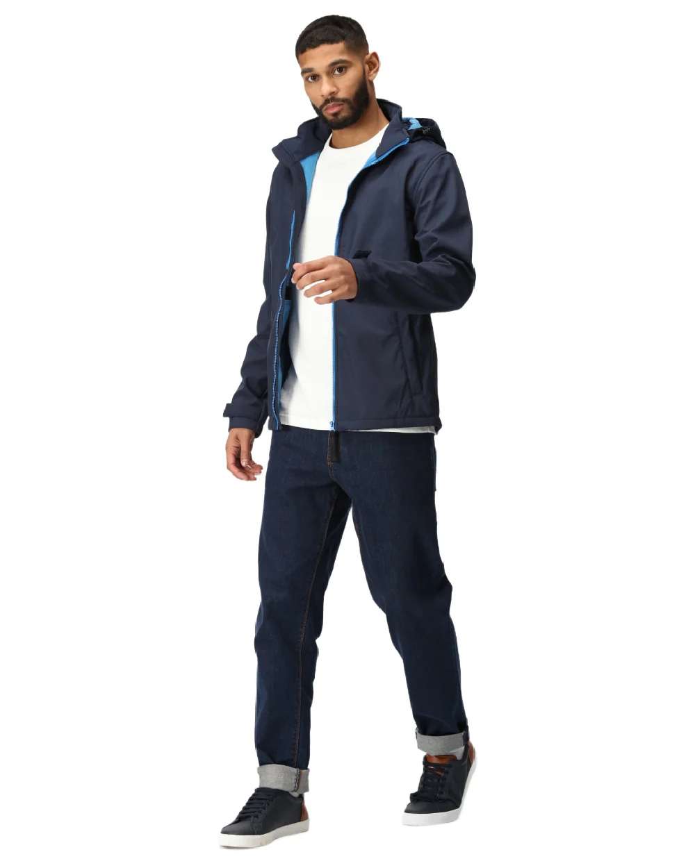 Regatta Professional Mens Venturer 3 Layer Printable Hooded Softshell Jacket - Image 33