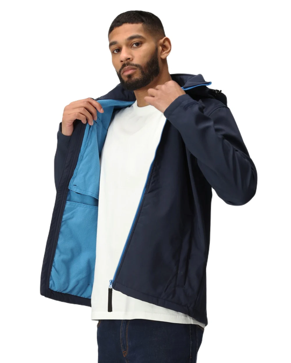 Regatta Professional Mens Venturer 3 Layer Printable Hooded Softshell Jacket - Image 41