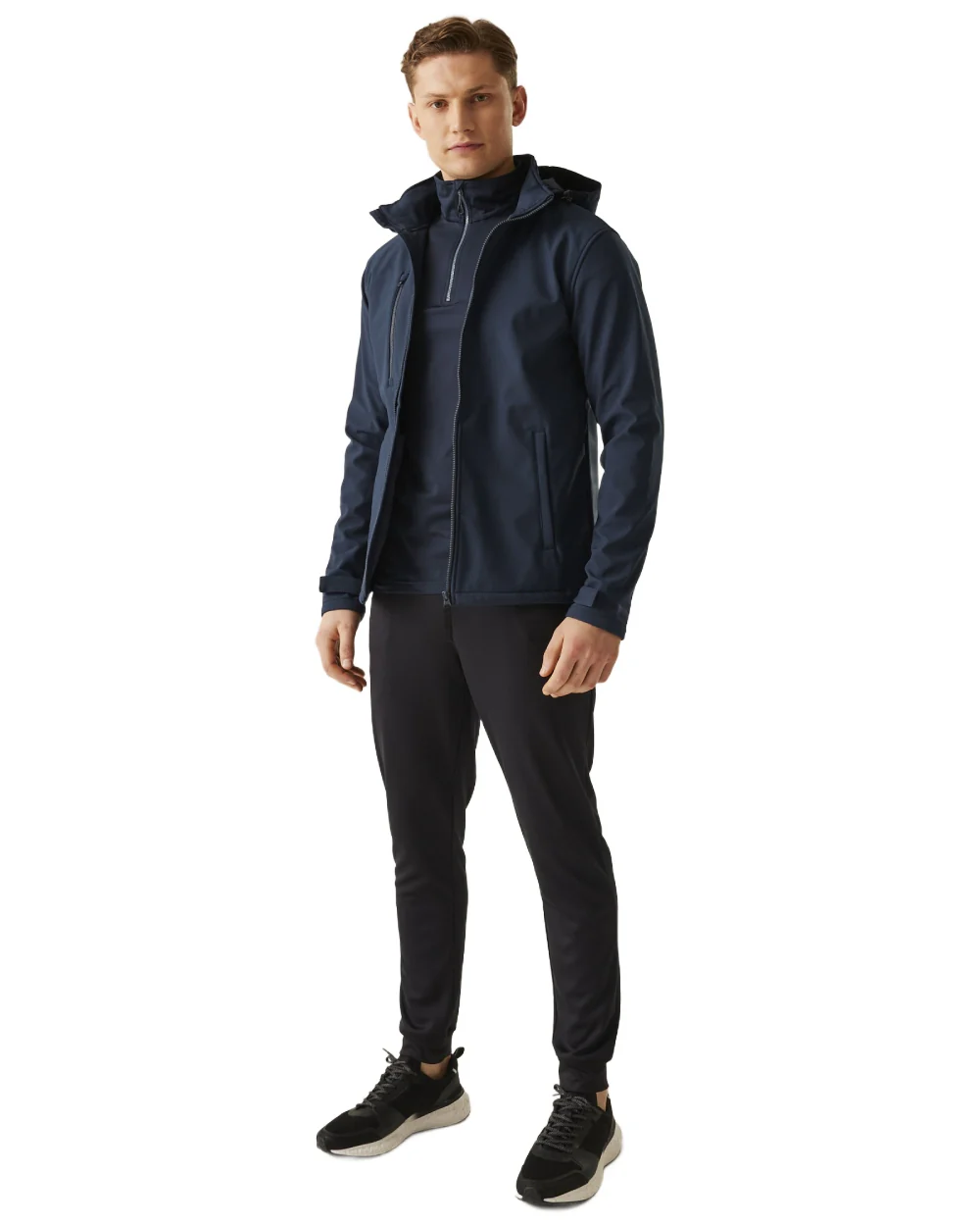 Regatta Professional Mens Venturer 3 Layer Printable Hooded Softshell Jacket - Image 9