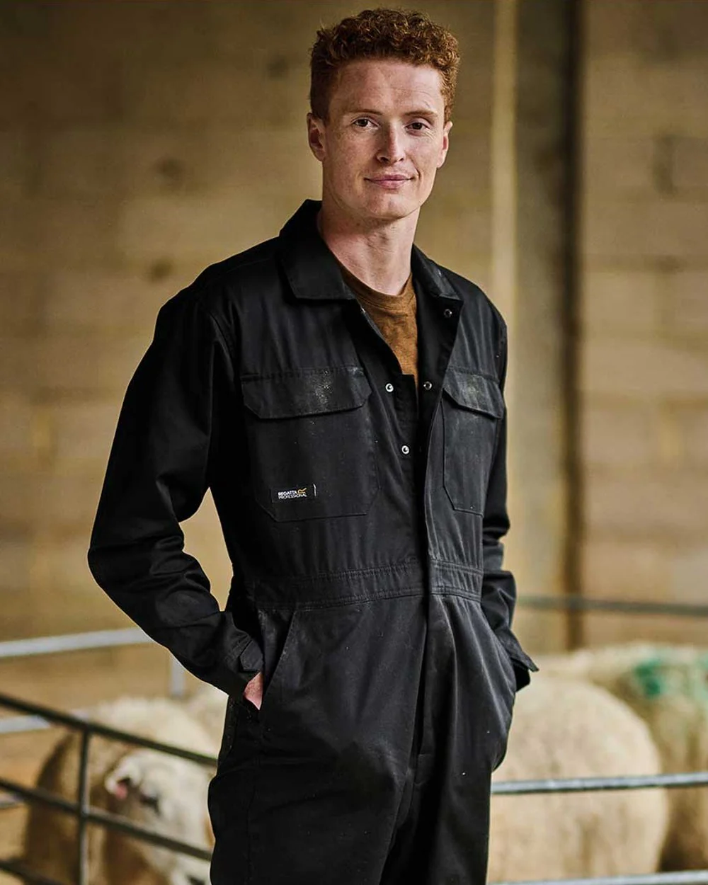 Regatta Professional Pro Stud Fasten Coverall - Image 2