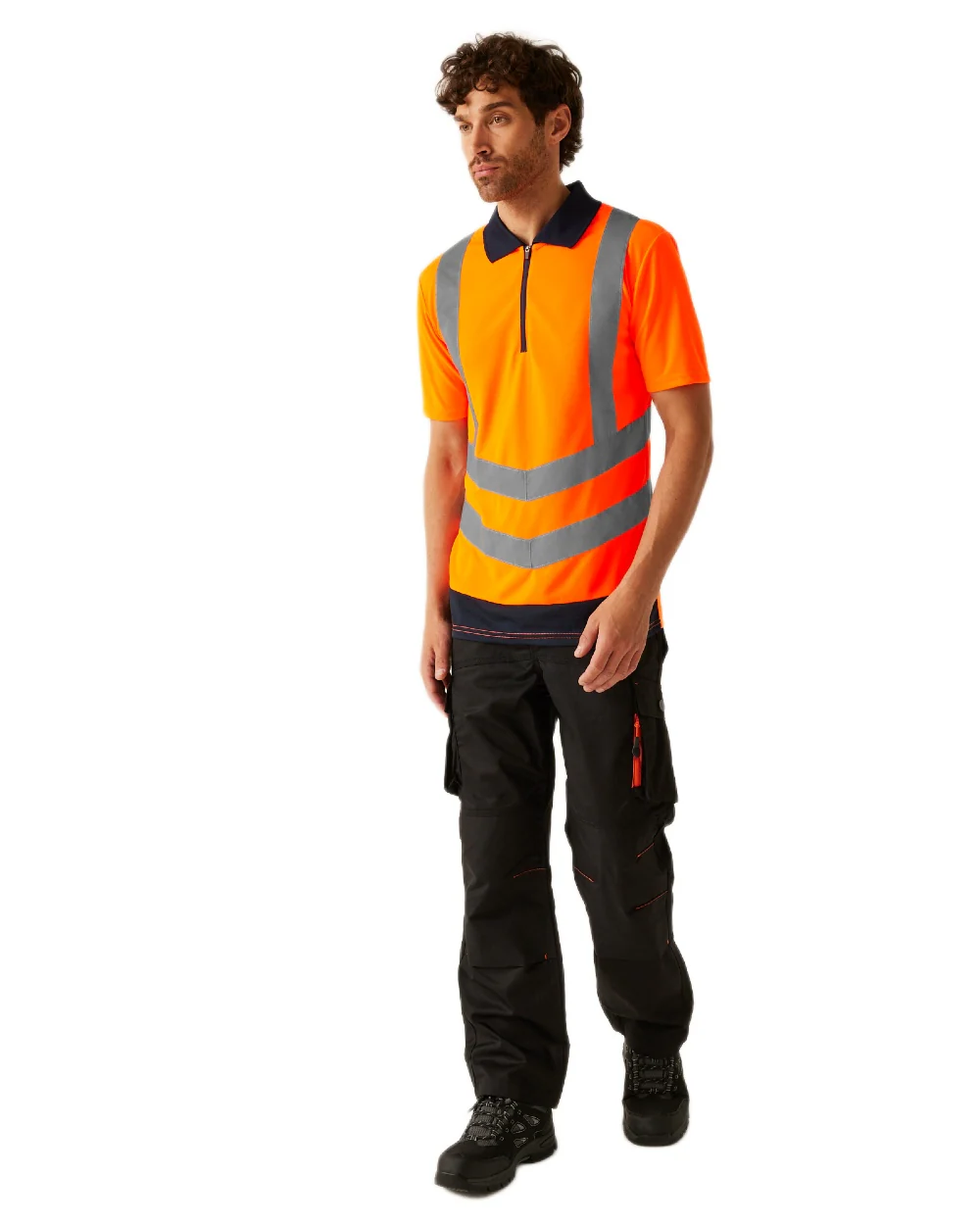 Regatta Professional Hi Vis Pro Reflective Polo Work Shirt - Image 10