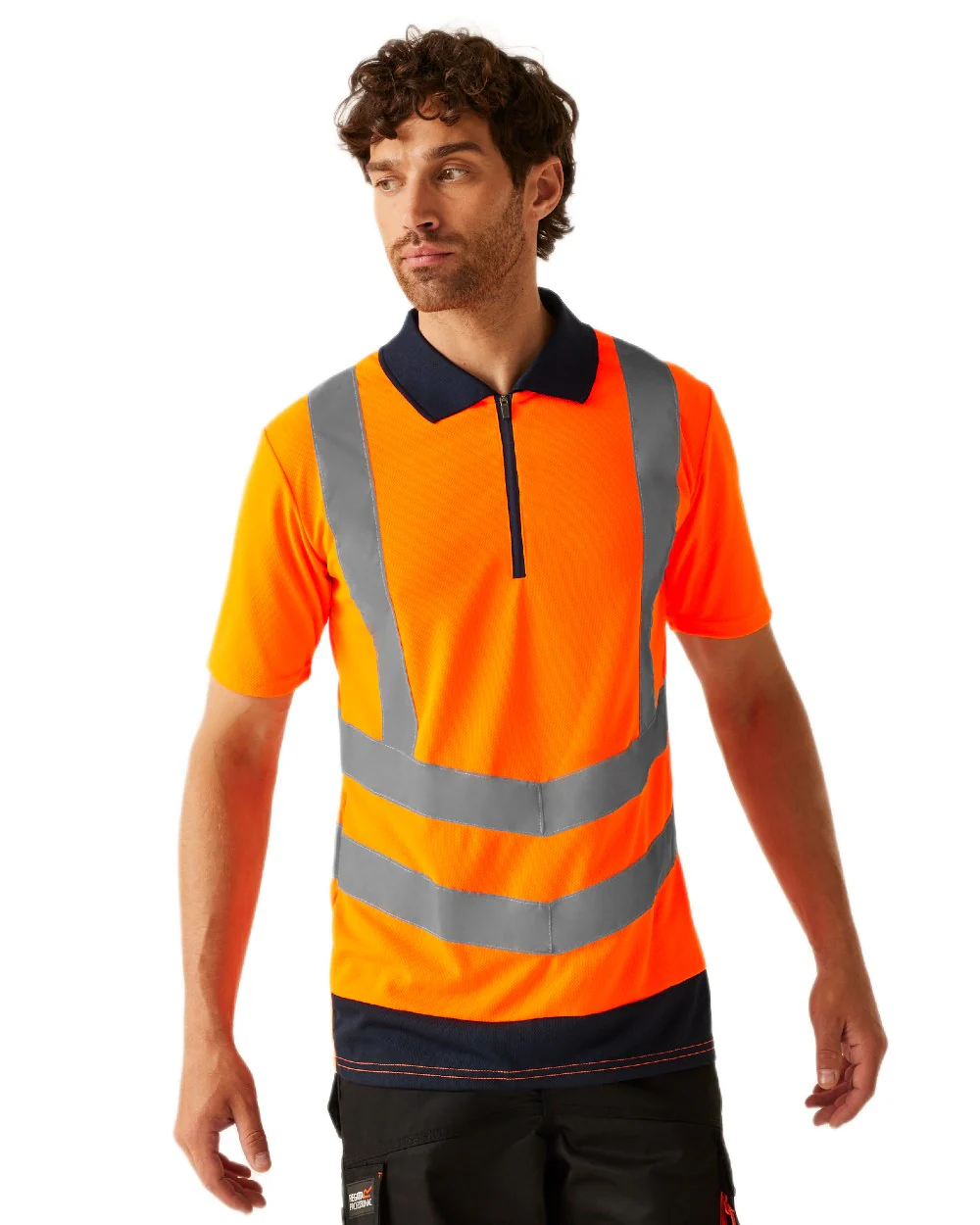 Regatta Professional Hi Vis Pro Reflective Polo Work Shirt - Image 9
