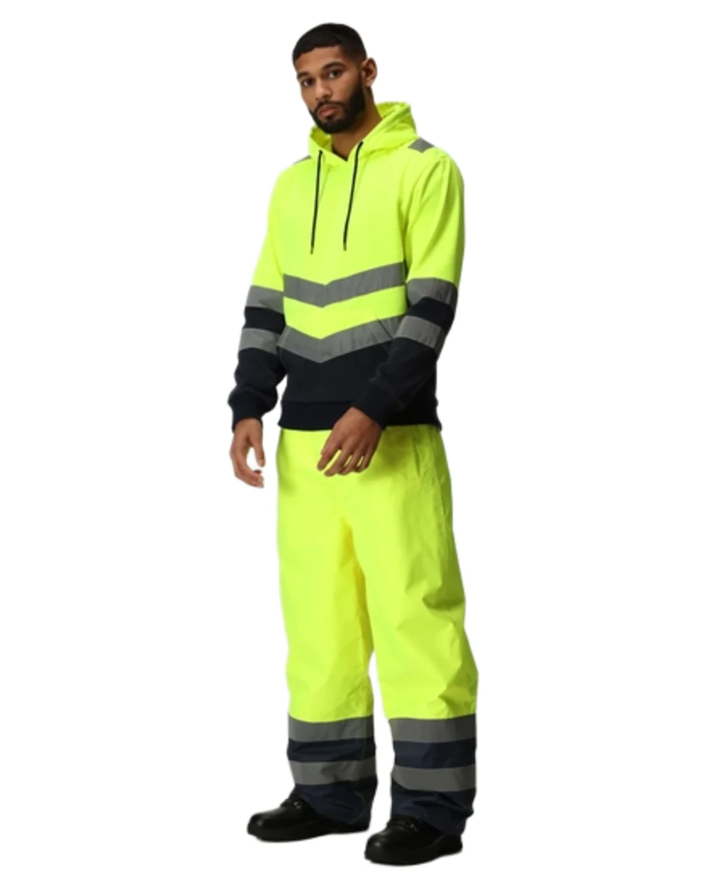 Regatta Professional Hi-Vis Pro Two Tone Insulated Overtrousers - Image 10