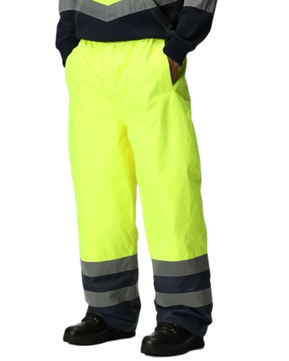 Regatta Professional Hi-Vis Pro Two Tone Insulated Overtrousers - Image 11