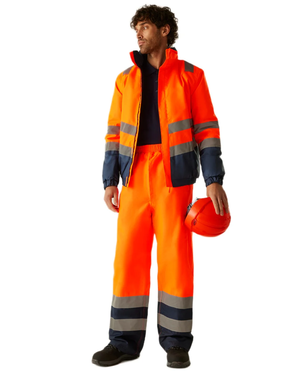 Regatta Professional Hi-Vis Pro Two Tone Insulated Overtrousers - Image 3