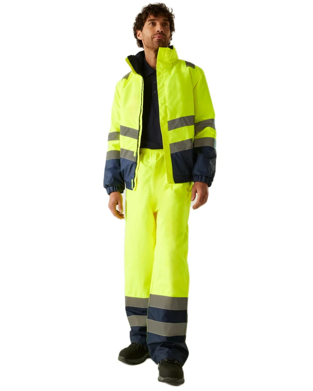 Regatta Professional Waterproof Hi-Vis Bomber Jacket - Image 3